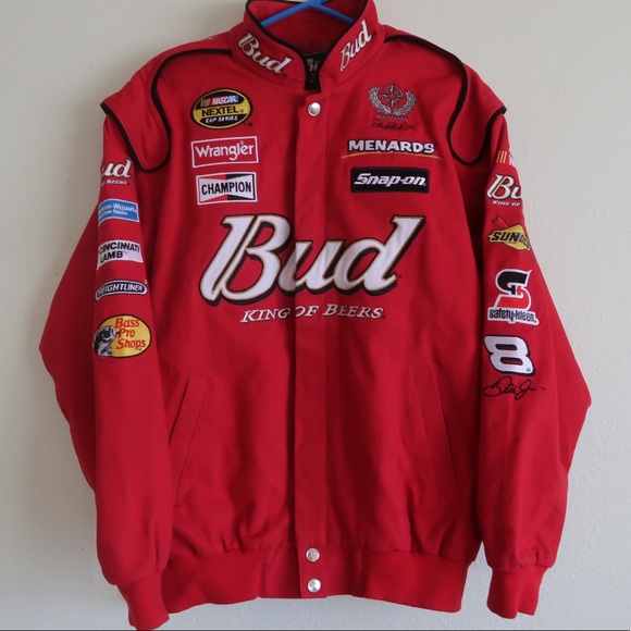 Chase Authentics Jackets Coats Budweiser Dale Earnhardt Jr Nascar Jacket Poshmark